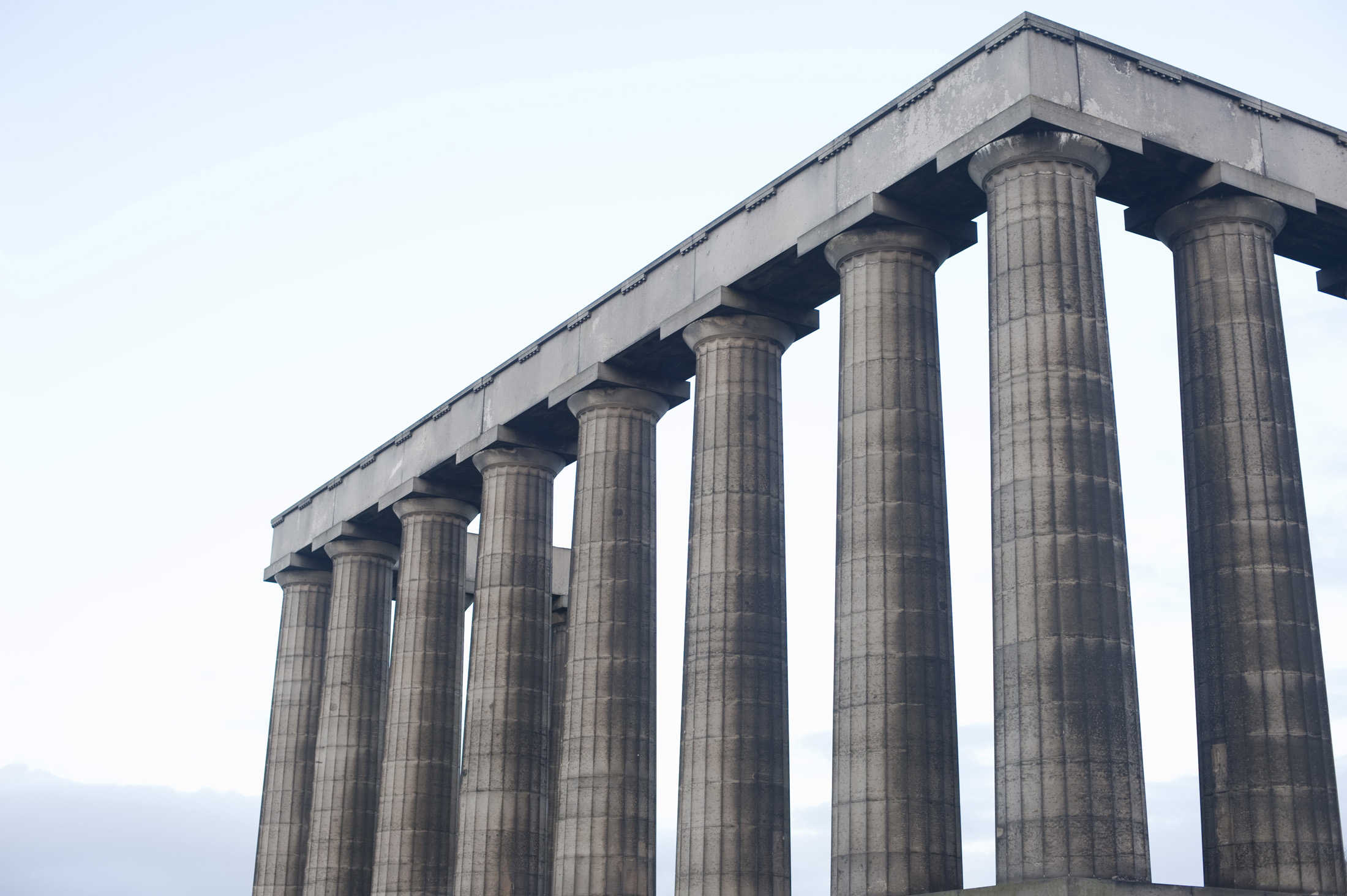 an image of Unfinished National Monument, Calton Hill, Edinburgh, Scotland