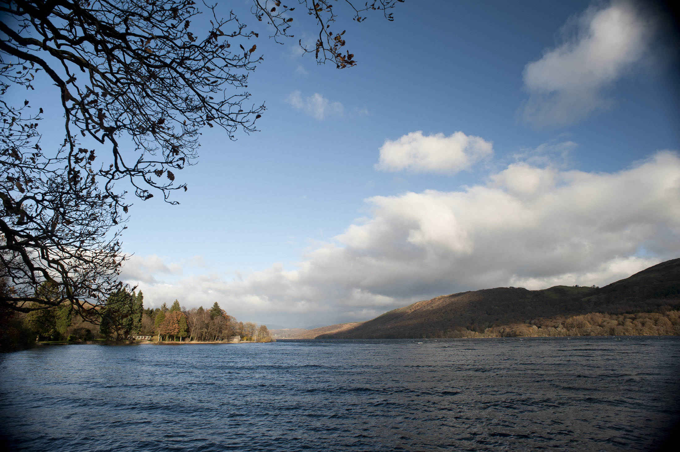 an image of Scenic view of Consiton Water in Cumbria, the third largest lake in the English Lake District