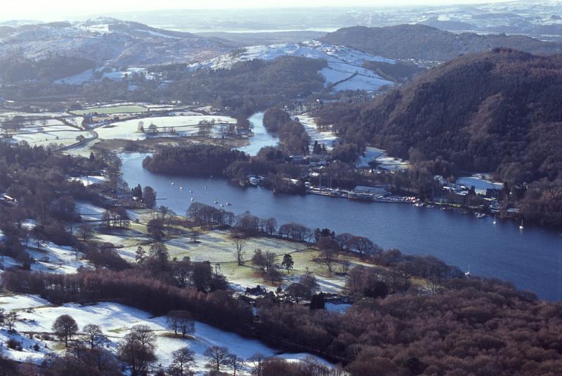newby bridge and lake side on windermere