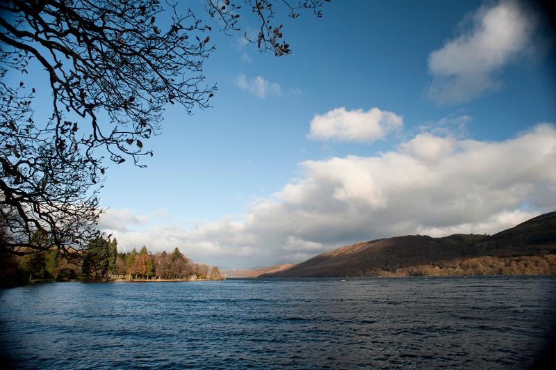 Scenic view of Consiton Water in Cumbria, the third largest lake in the English Lake District