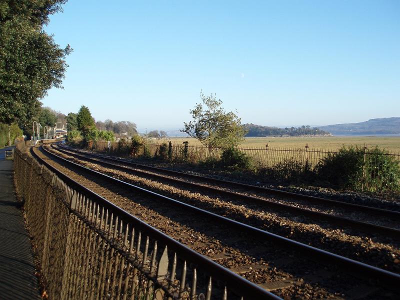 railway line along grange seafront