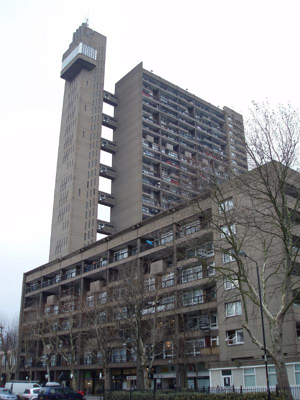 Trellick Tower Building in North Kensington, Royal Borough of Kensington and Chelsea, London, England.