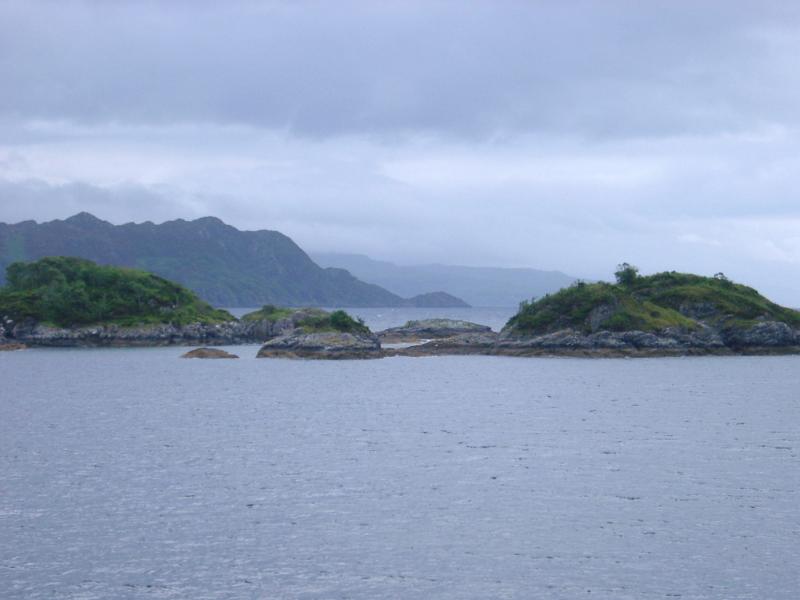 rugged scottish landscape near mallaig in the western isles