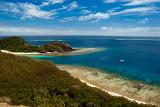 View from the hill of drawaqa island, yasawas, fiji