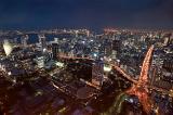 a spectacular panoramic view of tokyo at night