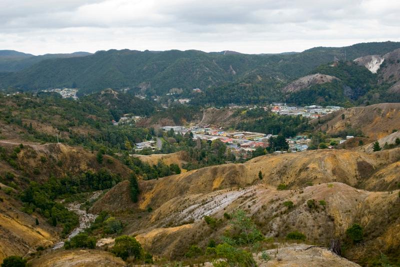 brightly colored houses in queenstown, australia