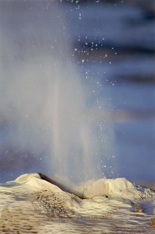 Geyser Erupting in Hveravellir Nature Reserve, Iceland