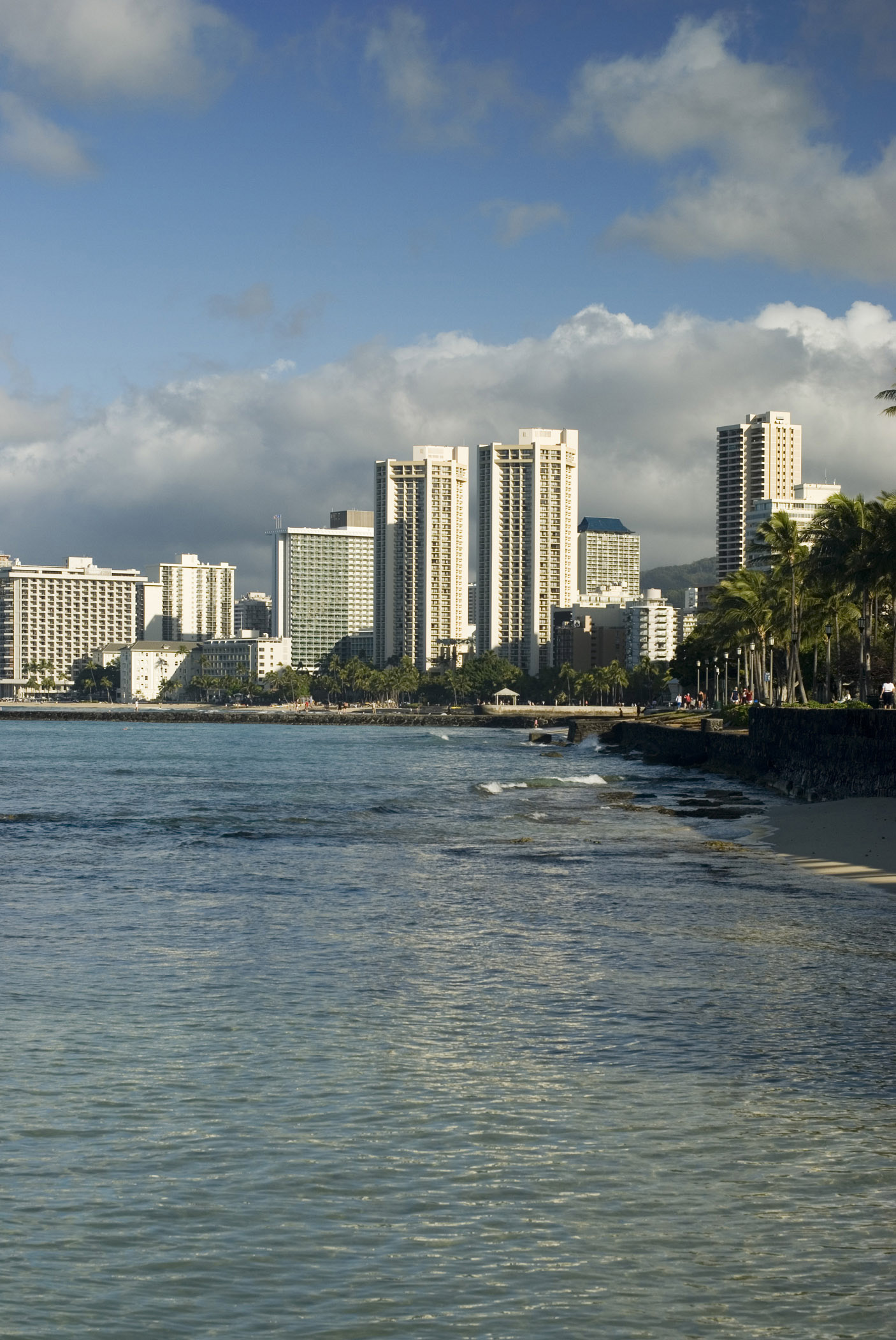 an image of Hawaii Beachfront Resort Hotels on Sunny Day